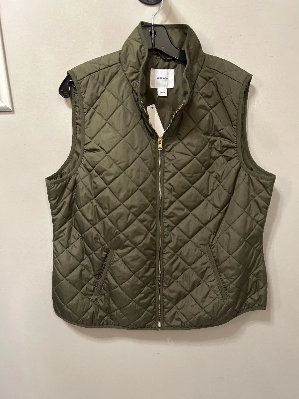 Men's Coats with ZippersVest Puffer & Quilted By Old Navy In Green, Size: Xl