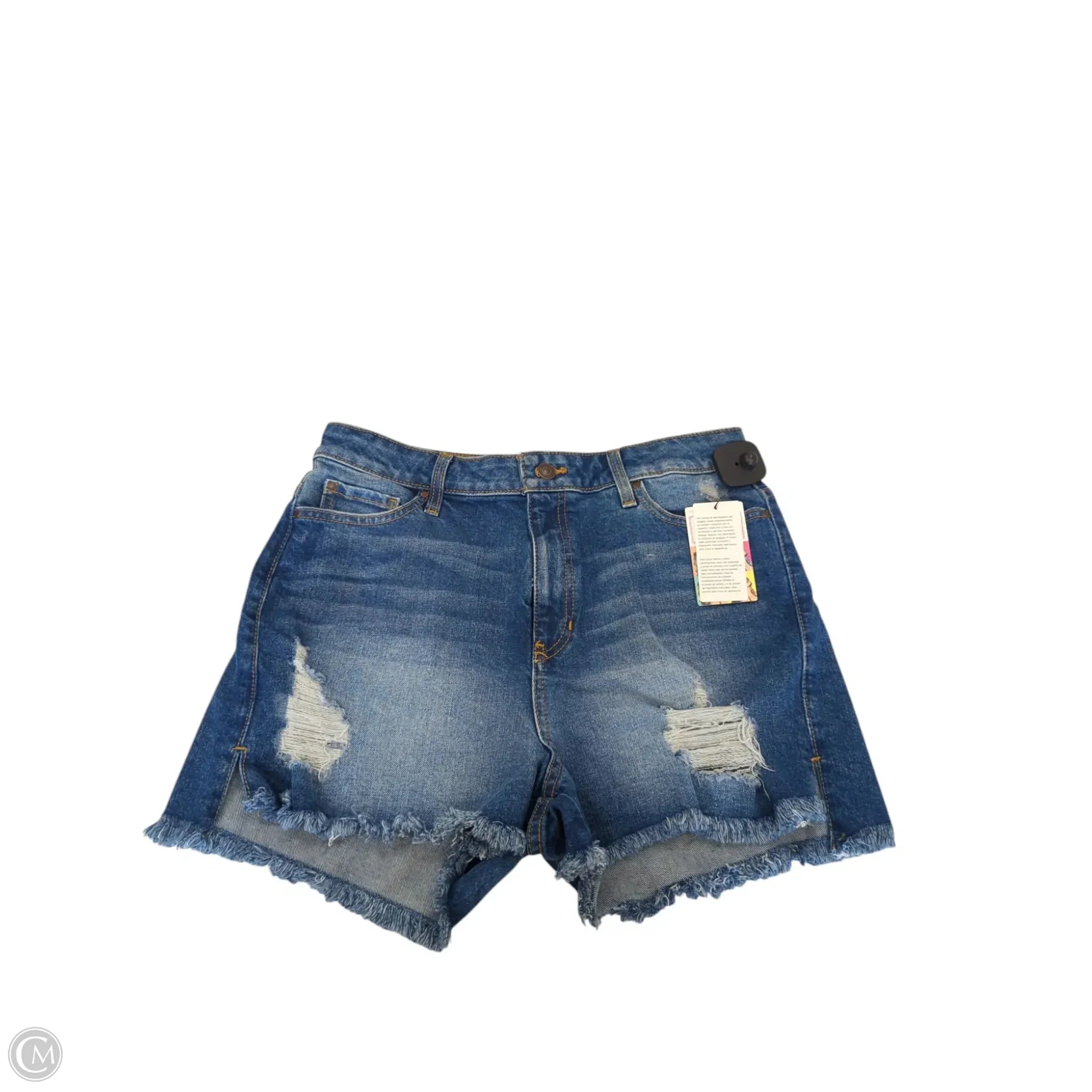 Quick-Drying Men's Activity ShortsShorts By Guess In Blue Denim, Size: 12
