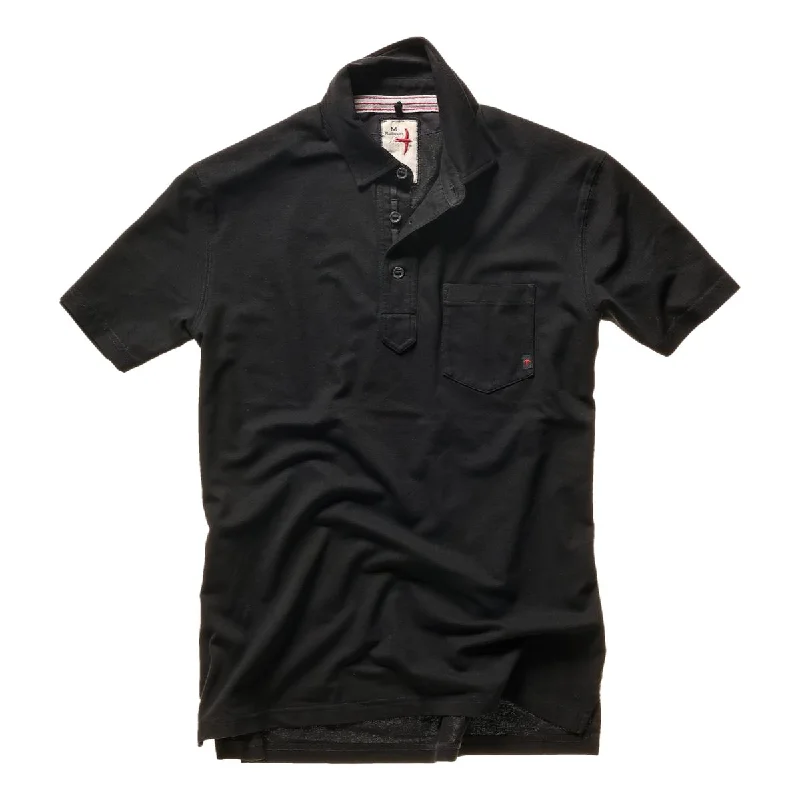 Layered Men's VestsPique Slot Polo Black