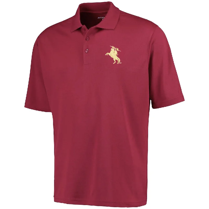Men's Shirts with Moisture-Wicking FabricAntigua Men's Unconquered Silhouette Performance Knit Polo - Garnet