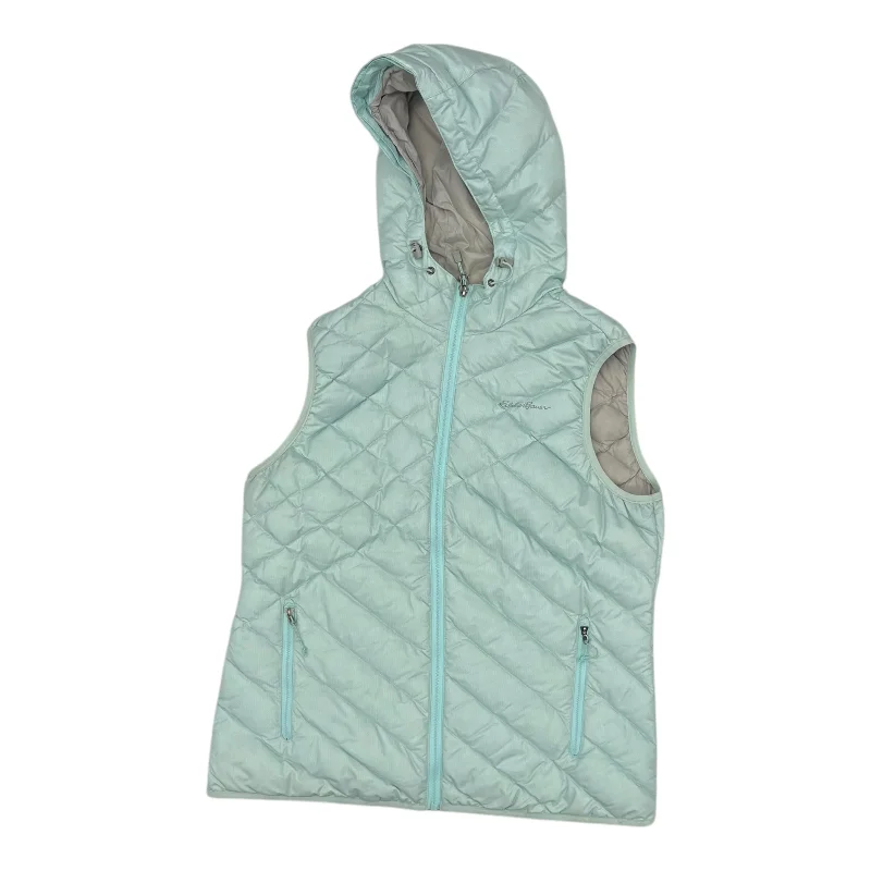 Men's Coats for SnowboardingVest Puffer & Quilted By Eddie Bauer In Aqua, Size:L