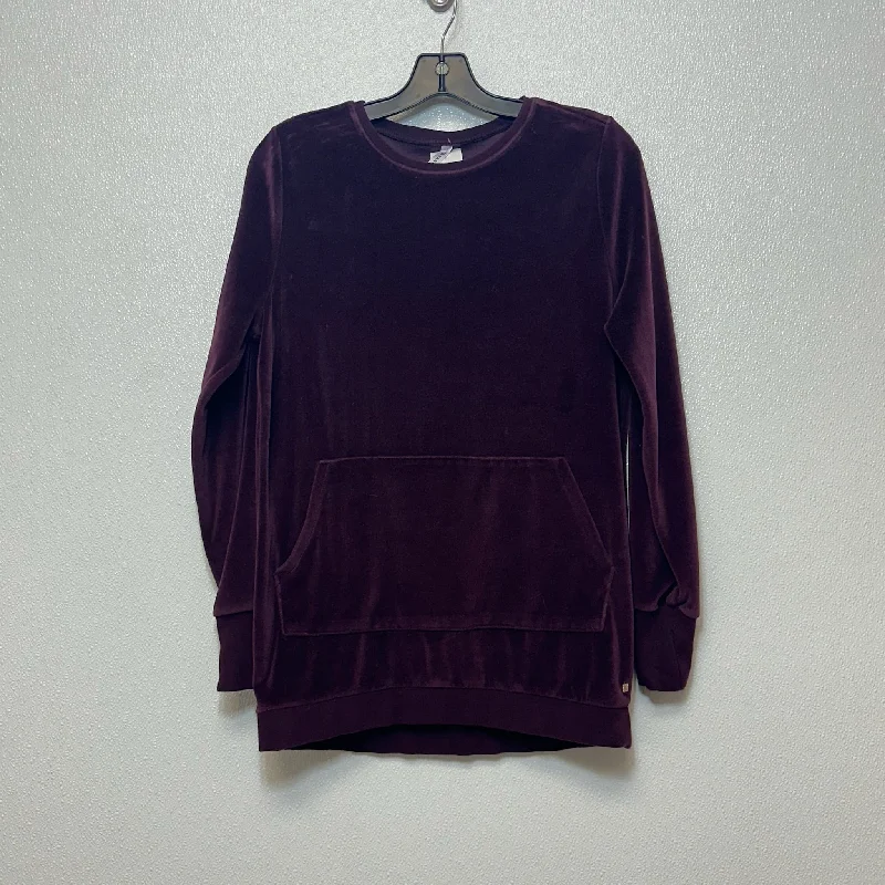 Luxurious Men's Cashmere HoodiesSweatshirt Crewneck By Fabletics In Maroon, Size: S