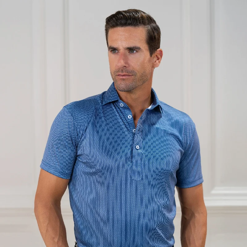 Men's Shirts for BoatingSemi-Spread Collar Polo Monroe Navy