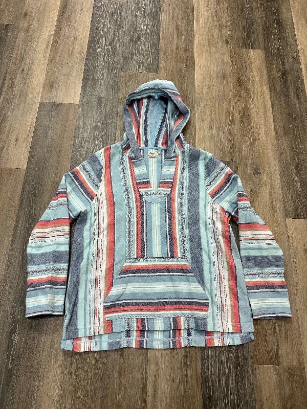 Men's Hoodies with Slim FitsSweatshirt Hoodie By Faherty In Blue, Size: L
