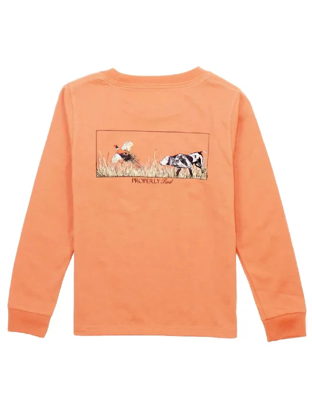 Men's Layering Shirts for Seasonal TransitionsBoys' On The Hunt Long Sleeve Shirt In Mango