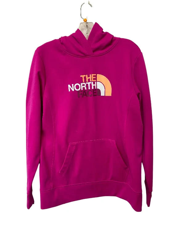 Men's Hoodies with Adjustable SleevesSweatshirt Hoodie By The North Face In Pink, Size: L Men's Hoodies with Adjustable SleevesSweatshirt Hoodie By The North Face In Pink, Size: L