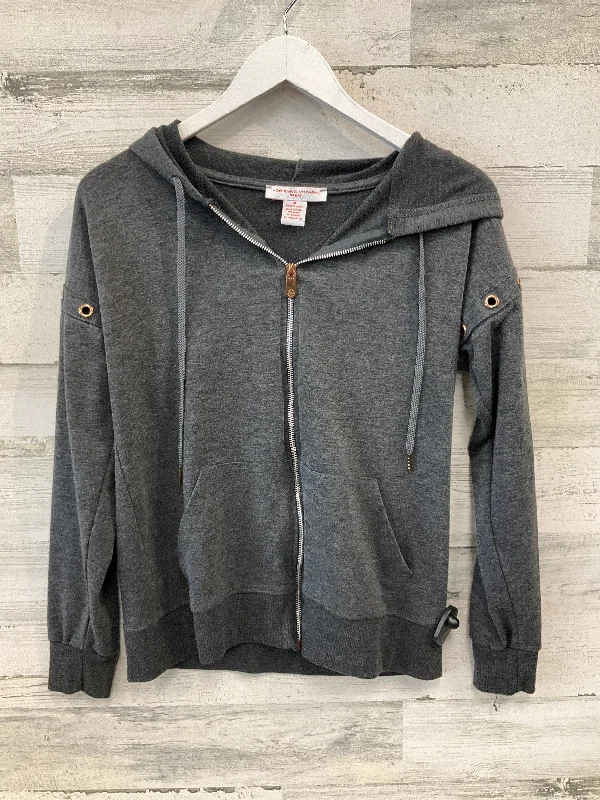 Men's Hoodies with Vintage StyleSweatshirt Hoodie By Adrienne Vittadini In Grey, Size: M Men's Hoodies with Vintage StyleSweatshirt Hoodie By Adrienne Vittadini In Grey, Size: M