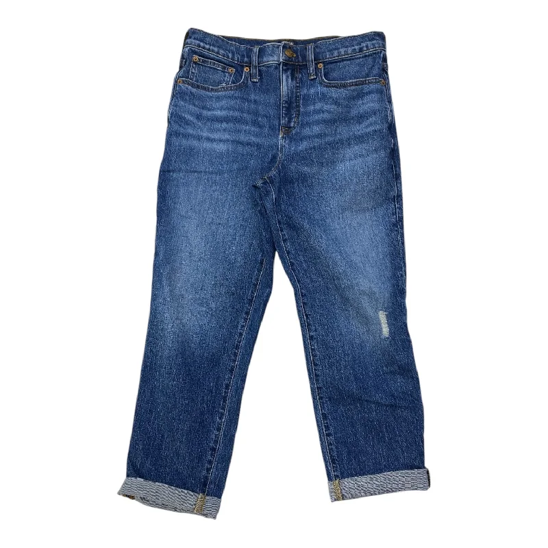 Leather Patch Men's JeansJeans Boyfriend By J. Crew In Blue, Size:4