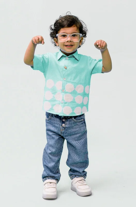 Men's Skinny-Fit Shirts for a Trendy LookPre-Order: Boy Tie & Dye Shirt - Blue