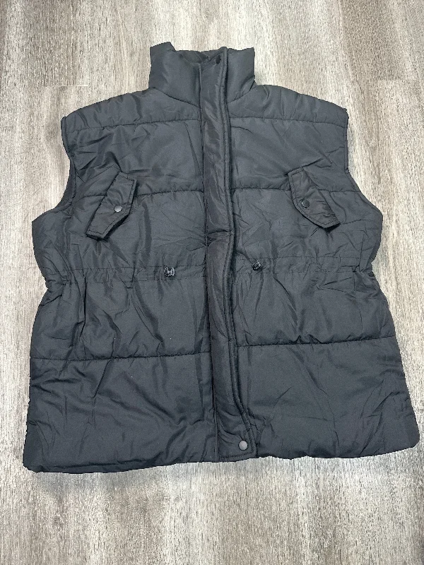 Men's Coats with Modern CutsVest Puffer & Quilted By Blu Pepper In Black, Size: L