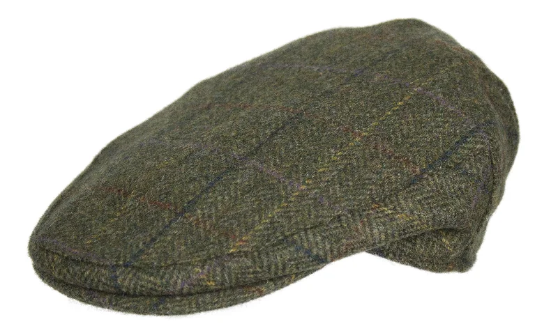 Gentlemen's Bowler HatsHW20 - Walker Wool Tweed Cap - GREEN CHECK