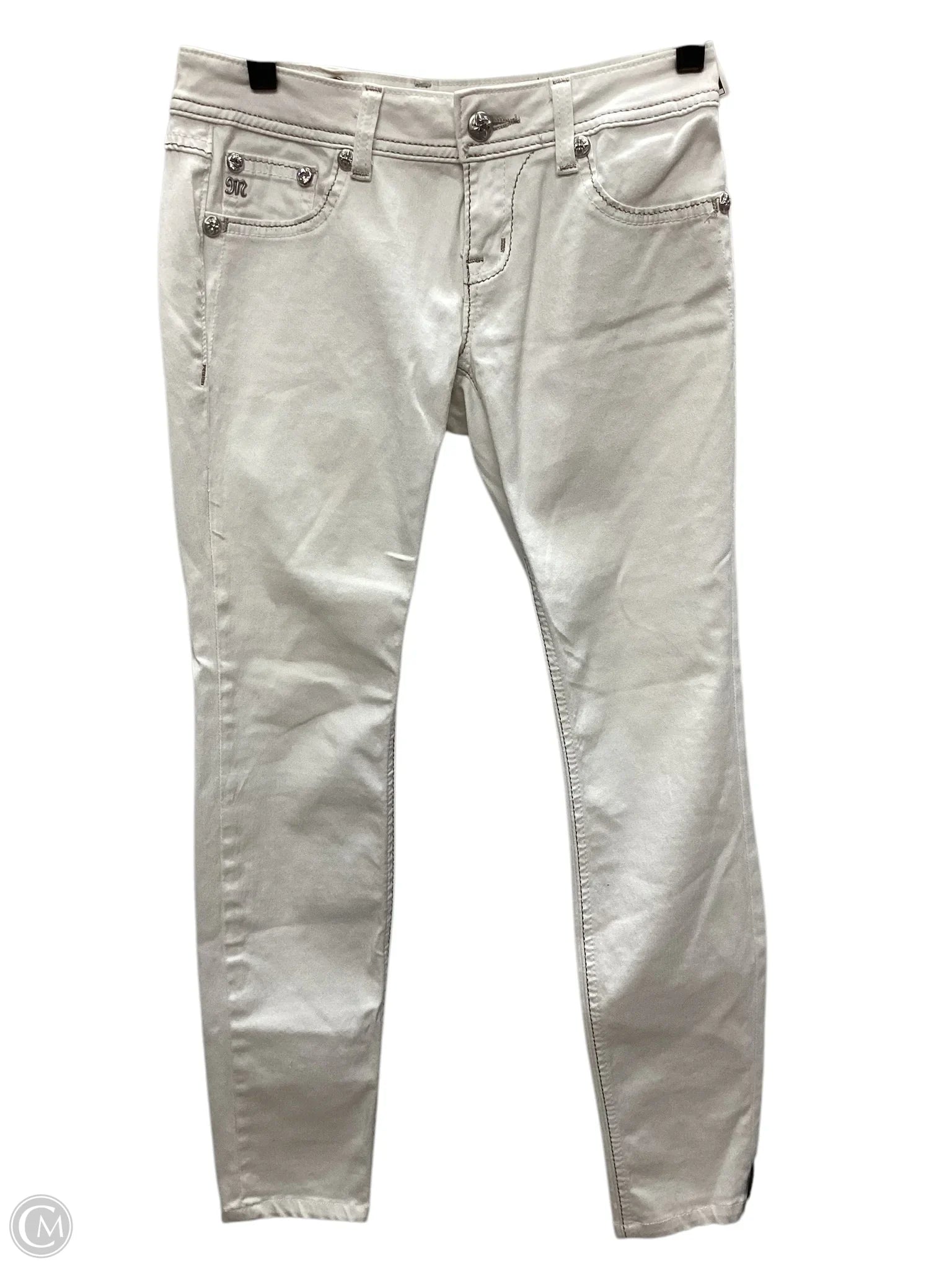 Men's Jeans for Everyday WearJeans Boot Cut By Miss Me In White Denim, Size: 2