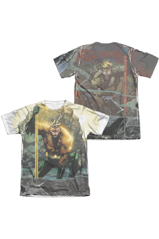 Men's Shirts with CollarsJustice League of America Good Vs Evil (Front/Back Print) Adult Poly/Cotton Short Sleeve Tee / T-Shirt