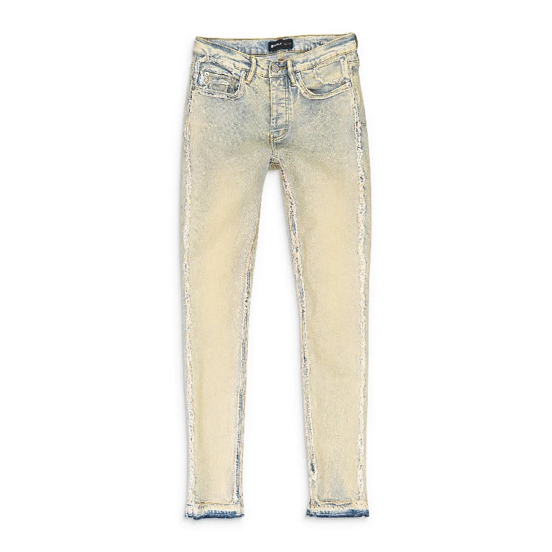 Latest Designer Men's JeansFADED & TINTED FRAY Indigo SKINNY JEANS