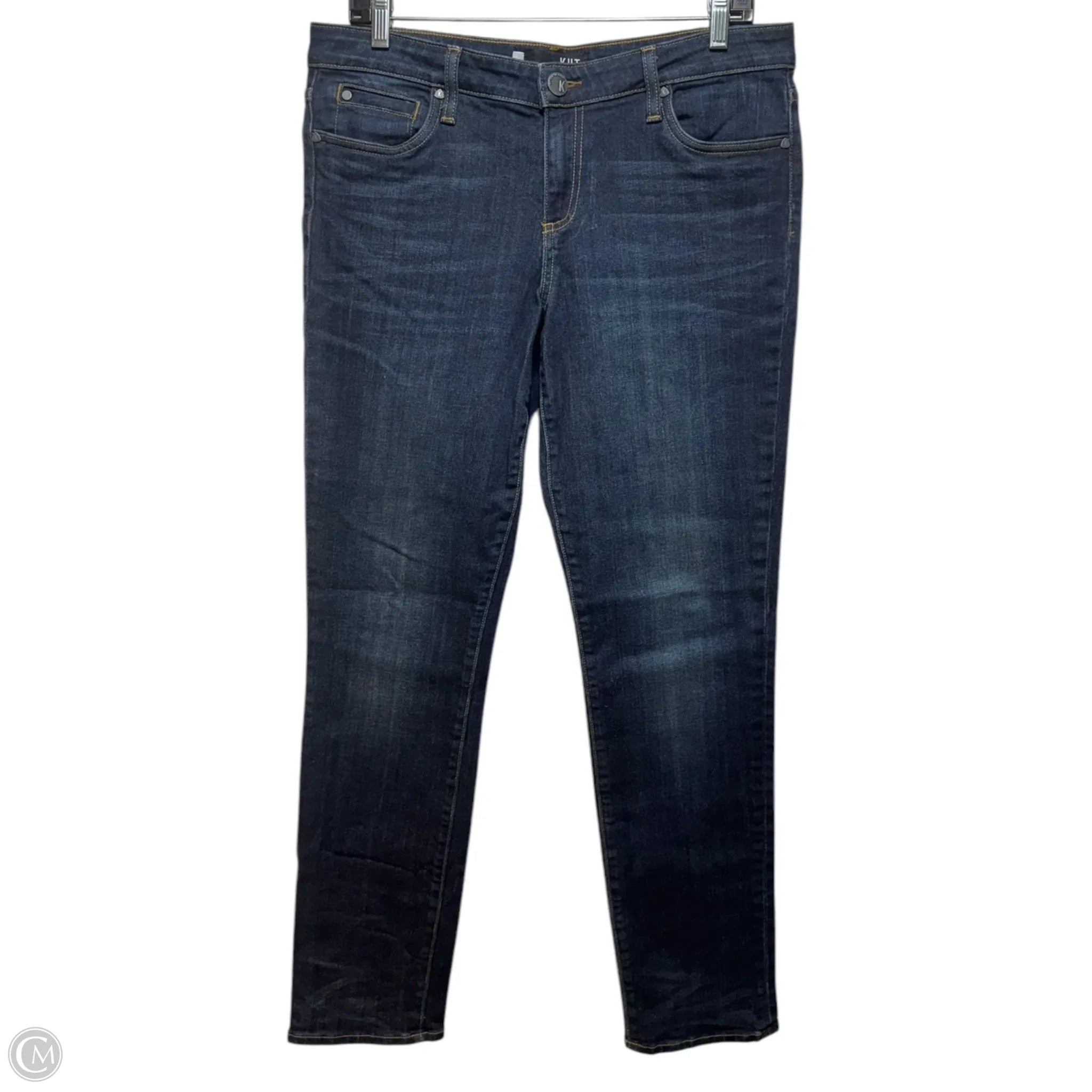 Leather Patch Men's JeansJeans Boyfriend By Kut In Blue Denim, Size: 8