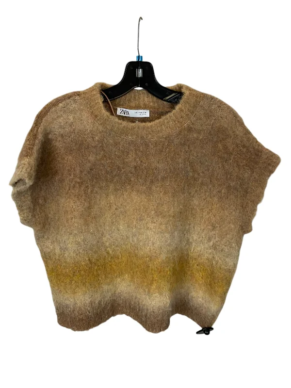 High-Quality Men's Duffle CoatsVest Sweater By Zara Women In Brown, Size: M