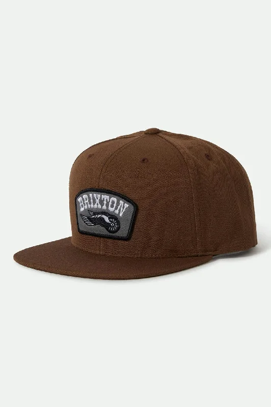 Customized Trucker HatsRoller Snapback - Pinecone Brown