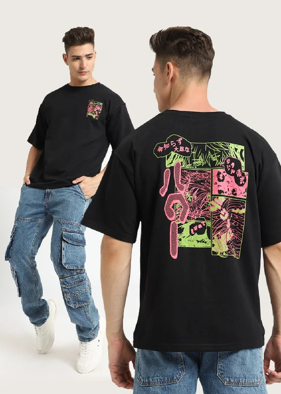 Durable Men's Work ShirtsCrow Black Oversized T-shirt