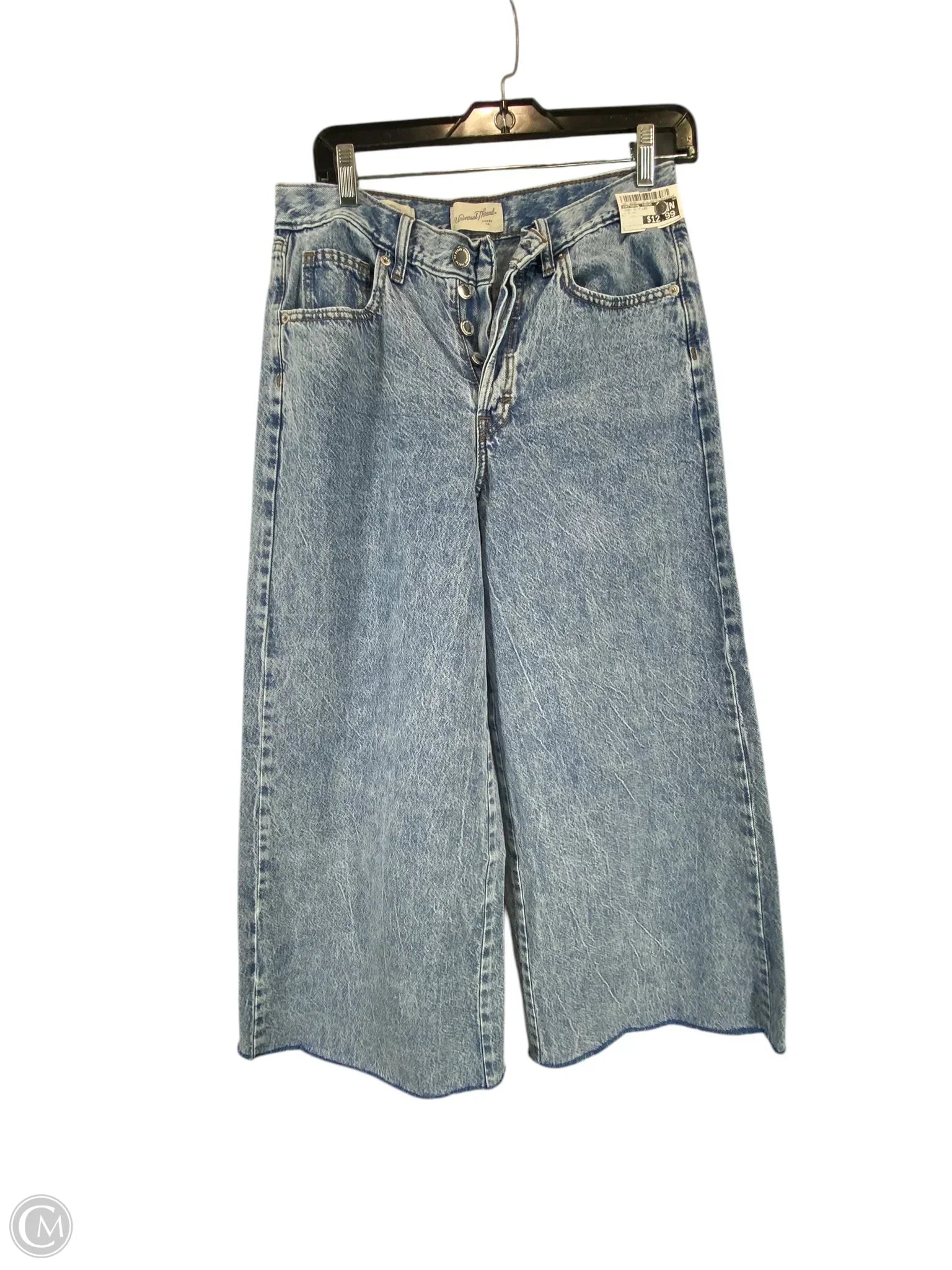 Jeans for Men with a Athletic BuildJeans Wide Leg By Universal Thread In Blue Denim, Size: 4 Jeans for Men with a Athletic BuildJeans Wide Leg By Universal Thread In Blue Denim, Size: 4