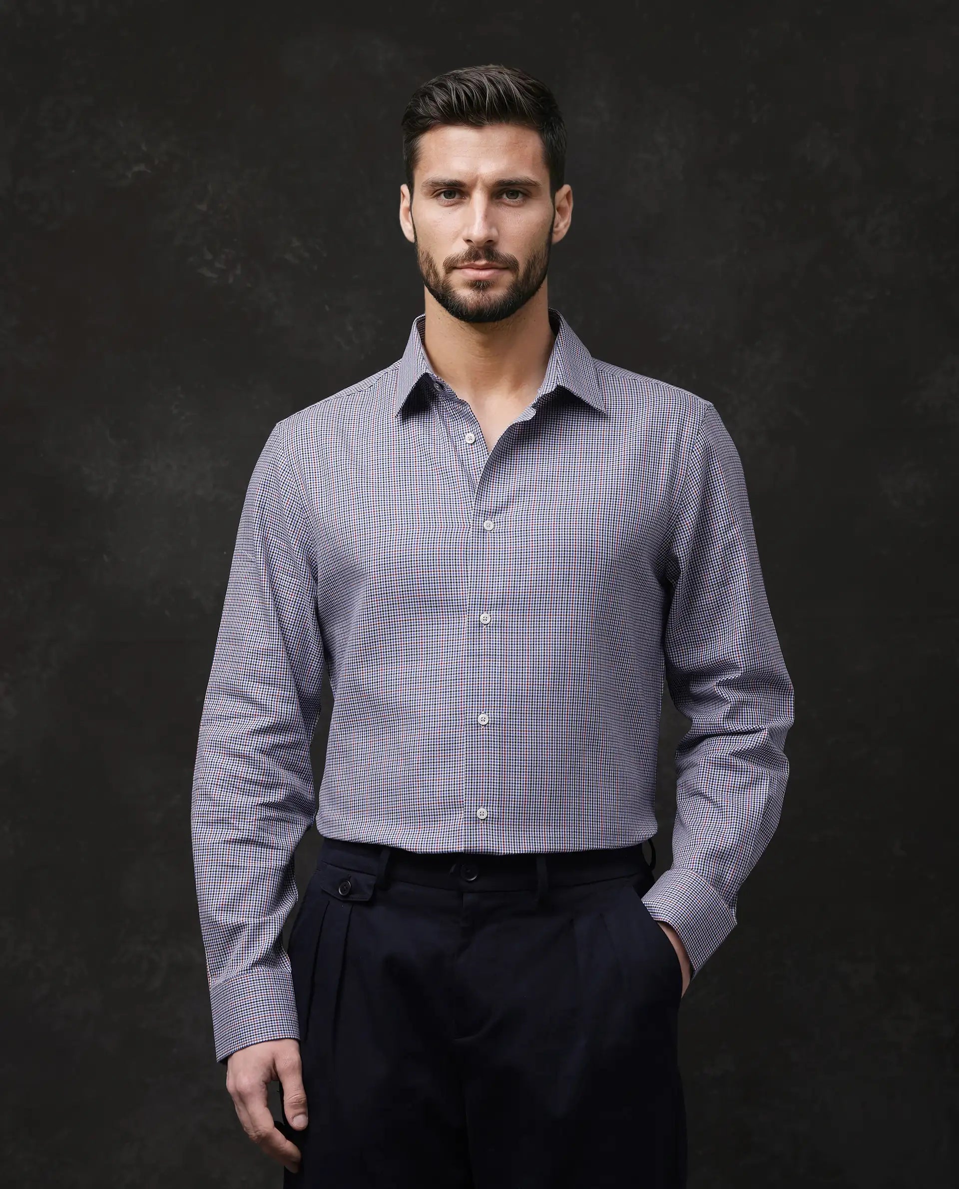 Men's Monochrome Shirts for a Minimalist VibeRare Rabbit Men Root Blue Cotton Fabric Full Sleeves Collared Neck Button Closure Woven Design Shirt Men's Monochrome Shirts for a Minimalist VibeRare Rabbit Men Root Blue Cotton Fabric Full Sleeves Collared Neck Button Closure Woven Design Shirt