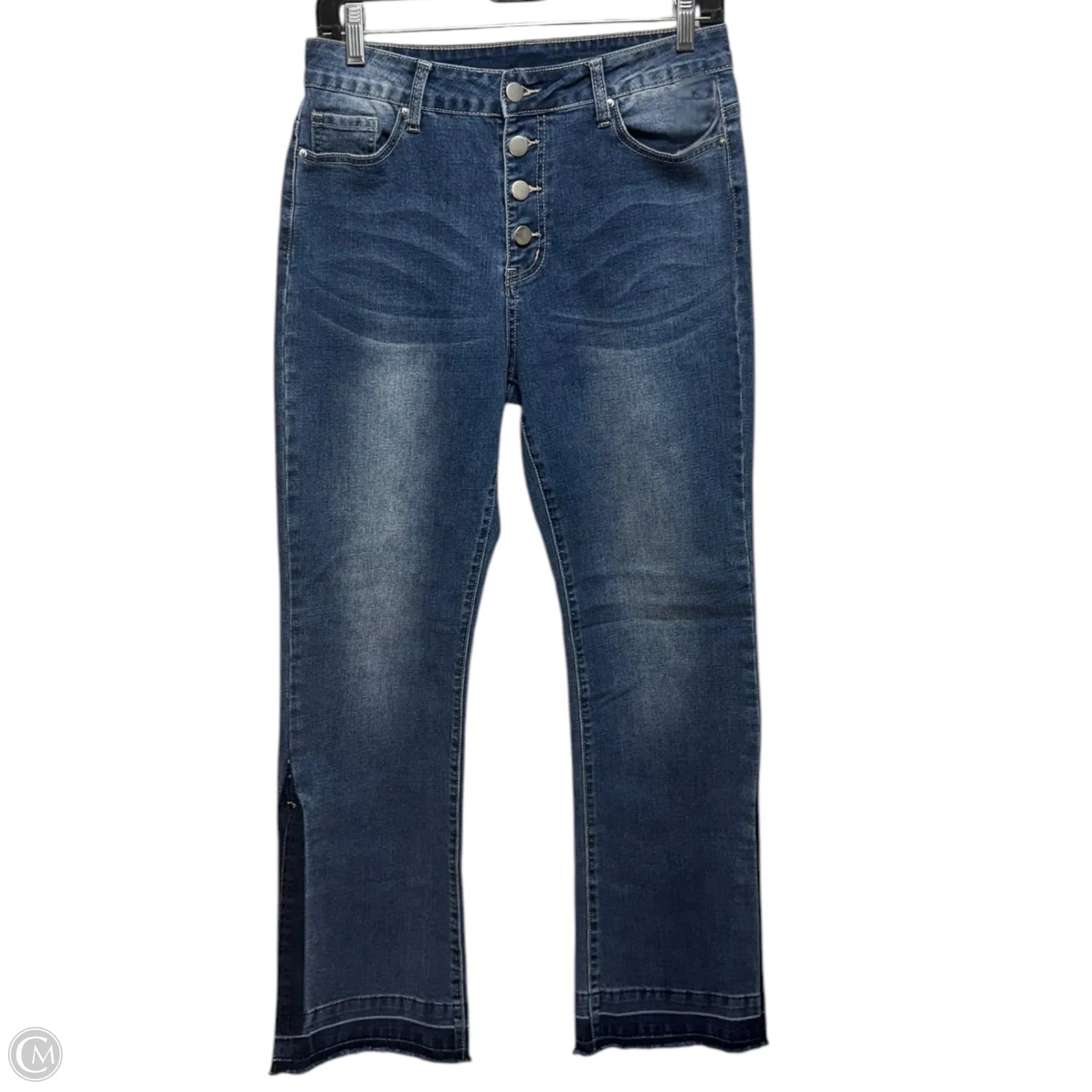 Dark Wash Men's JeansJeans Boot Cut By Hayden La In Blue Denim, Size: M