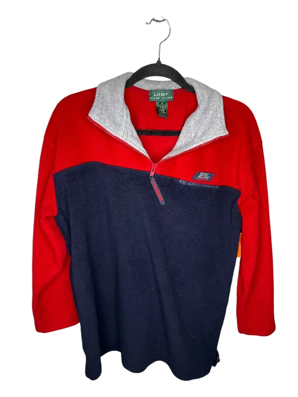 Men's Hoodies with Reinforced HemsSweatshirt Crewneck By Lauren By Ralph Lauren In Blue & Red, Size: M Men's Hoodies with Reinforced HemsSweatshirt Crewneck By Lauren By Ralph Lauren In Blue & Red, Size: M