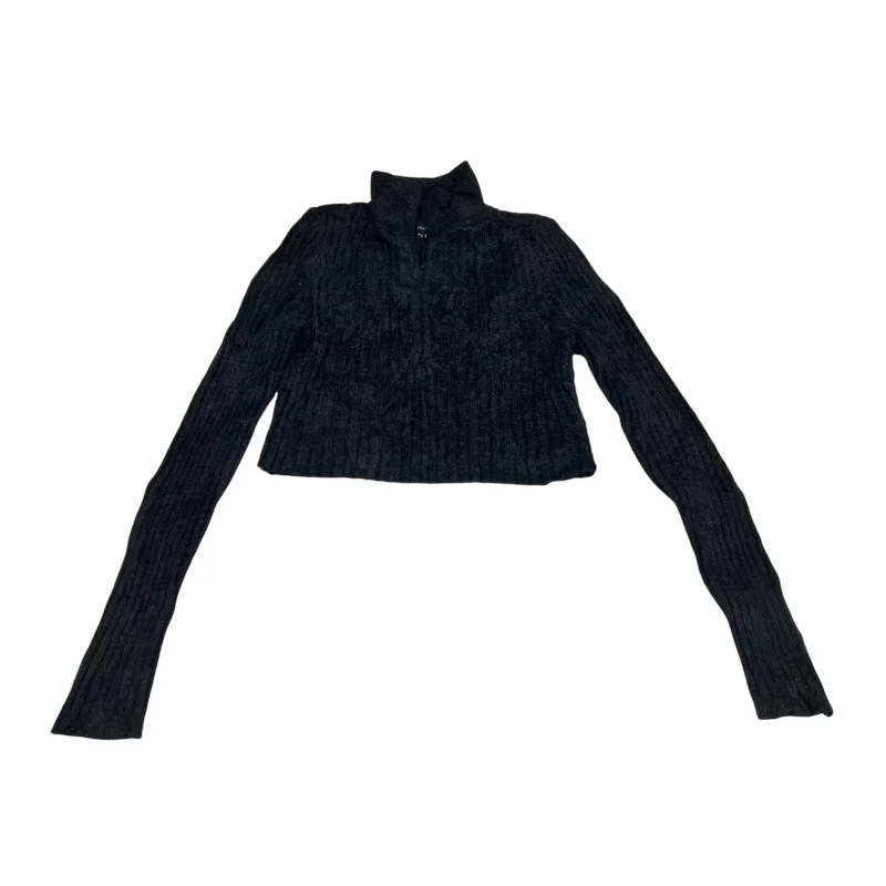 Men's Hoodies with Embroidered PatchesSweatshirt Collar By Urban Outfitters In Black, Size: M Men's Hoodies with Embroidered PatchesSweatshirt Collar By Urban Outfitters In Black, Size: M