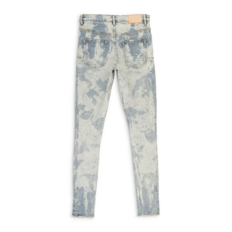 Wash and Wear Men's JeansLIGHT VINTAGE SPOTTED BLEACH Indigo SKINNY JEANS