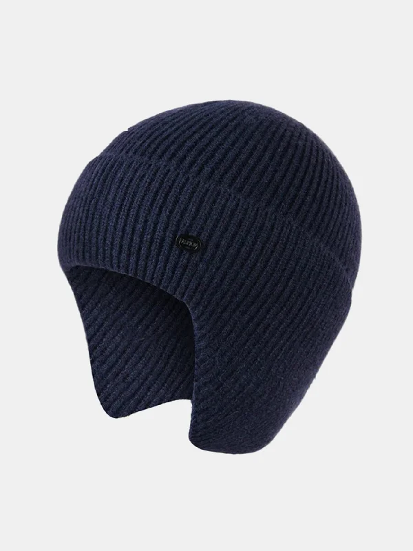 Vibrant Baseball HatsWarm Ear Covers Knit Beanie Hat