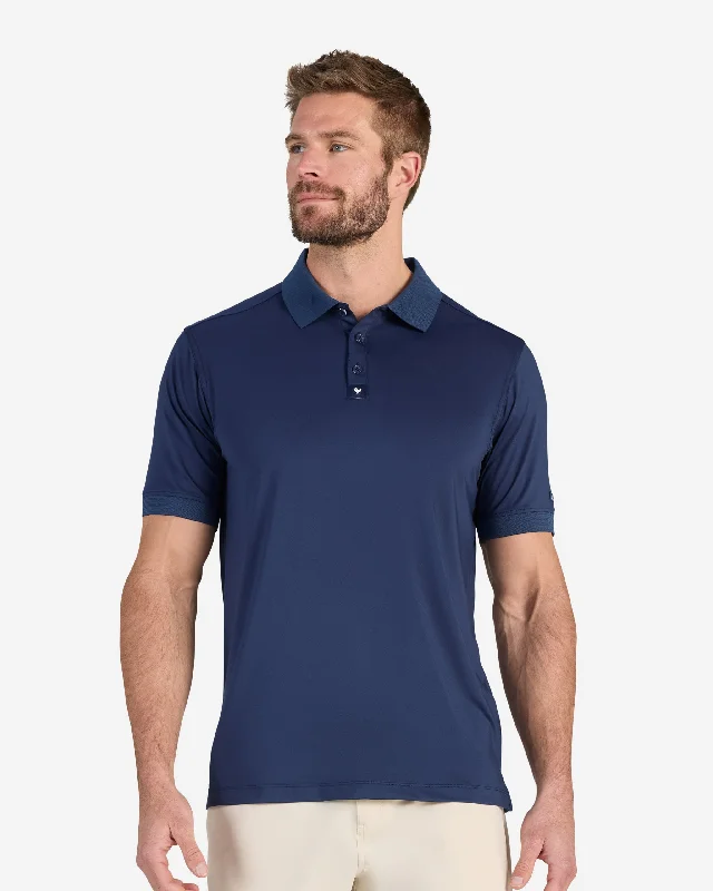 Men's Shirts with Ruffled HemlinesRidge Polo - Dark Navy
