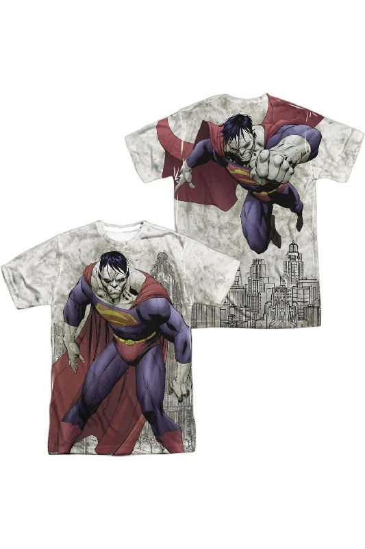 Men's Shirts with Bow TiesSuperman Bizarro Sub (Front/Back Print) Short Sleeve Adult Poly Crew Tee / T-Shirt Men's Shirts with Bow TiesSuperman Bizarro Sub (Front/Back Print) Short Sleeve Adult Poly Crew Tee / T-Shirt