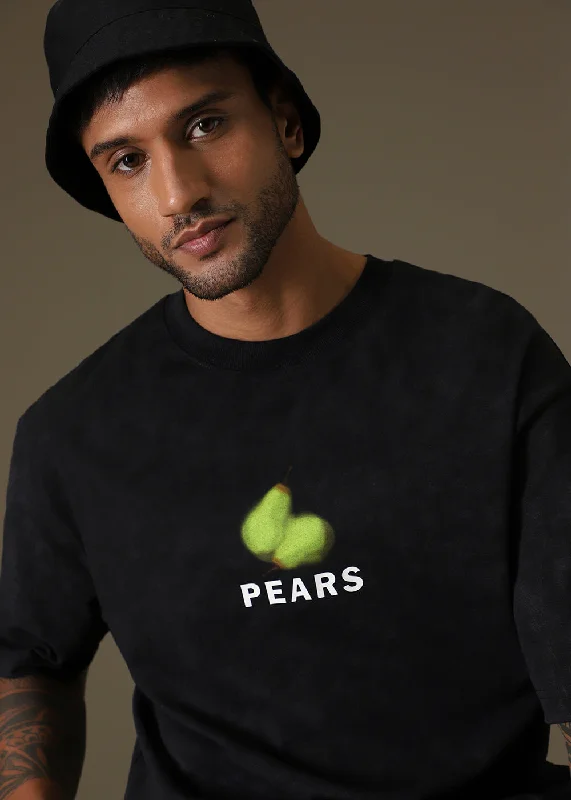 Men's Shirts with Asymmetrical HemlinesPear Gradient Oversized T-Shirt