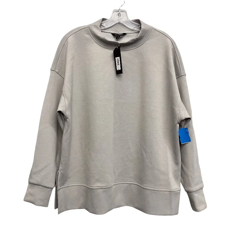 Men's Hoodies for GymSweatshirt Collar By Banana Republic In Grey, Size:M