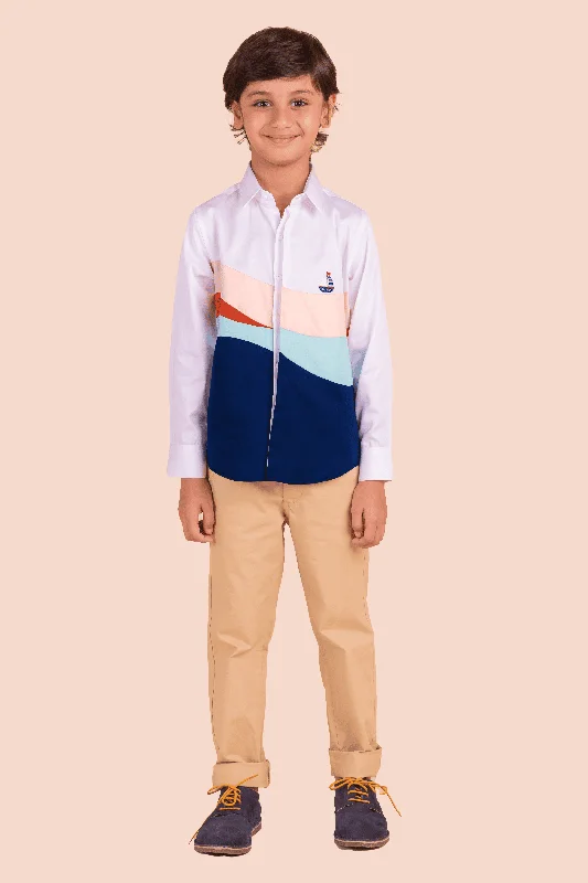 Men's French-Cuff Shirts for a Sophisticated EdgePre-Order: Shirt with Wave Embroidery and Boat Men's French-Cuff Shirts for a Sophisticated EdgePre-Order: Shirt with Wave Embroidery and Boat