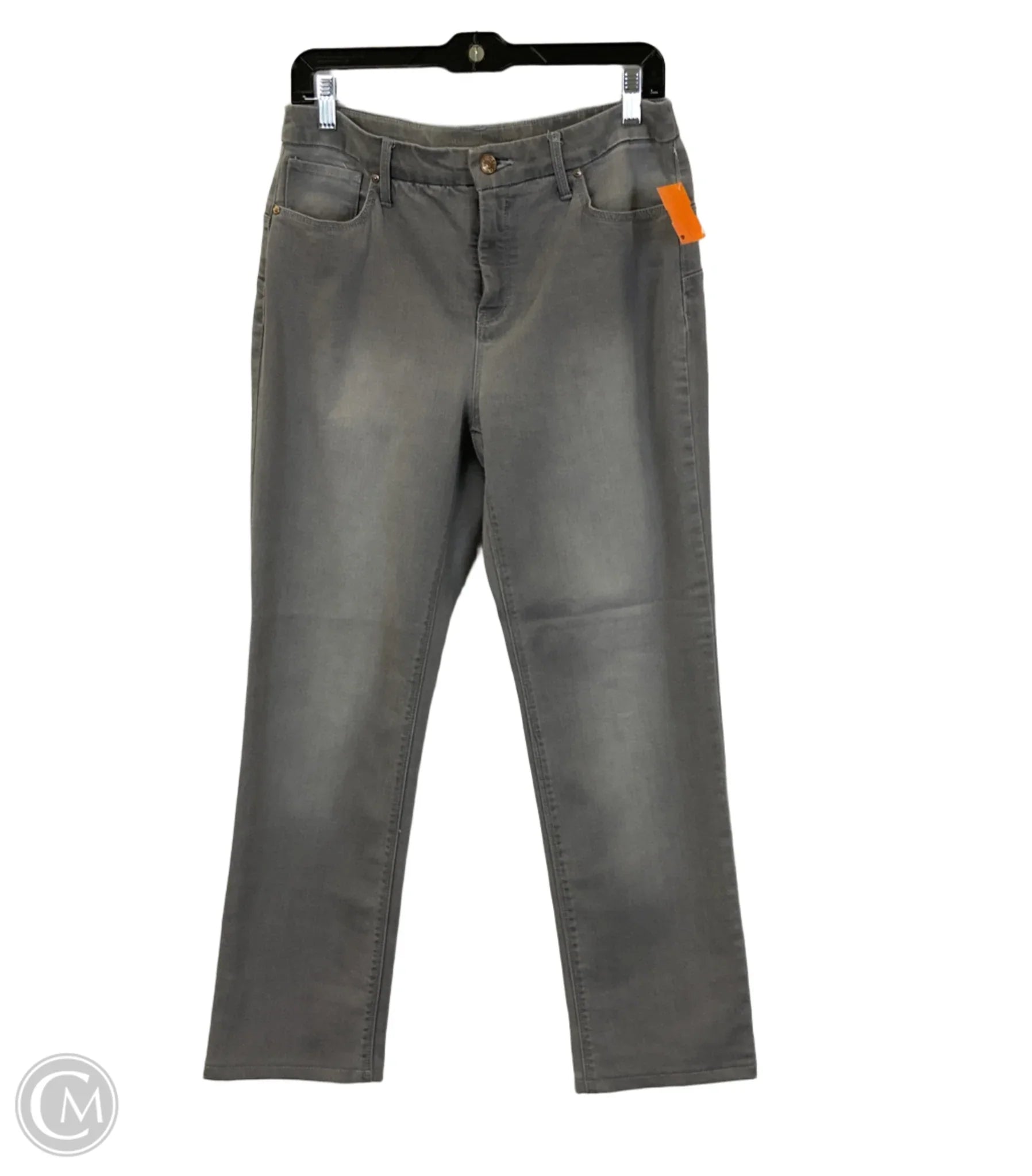 Men's Jeans for a Night OutJeans Straight By Chicos In Grey Denim, Size: M