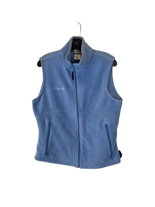 Men's Coats with Relaxed FitsVest Designer By Columbia In Purple, Size: M