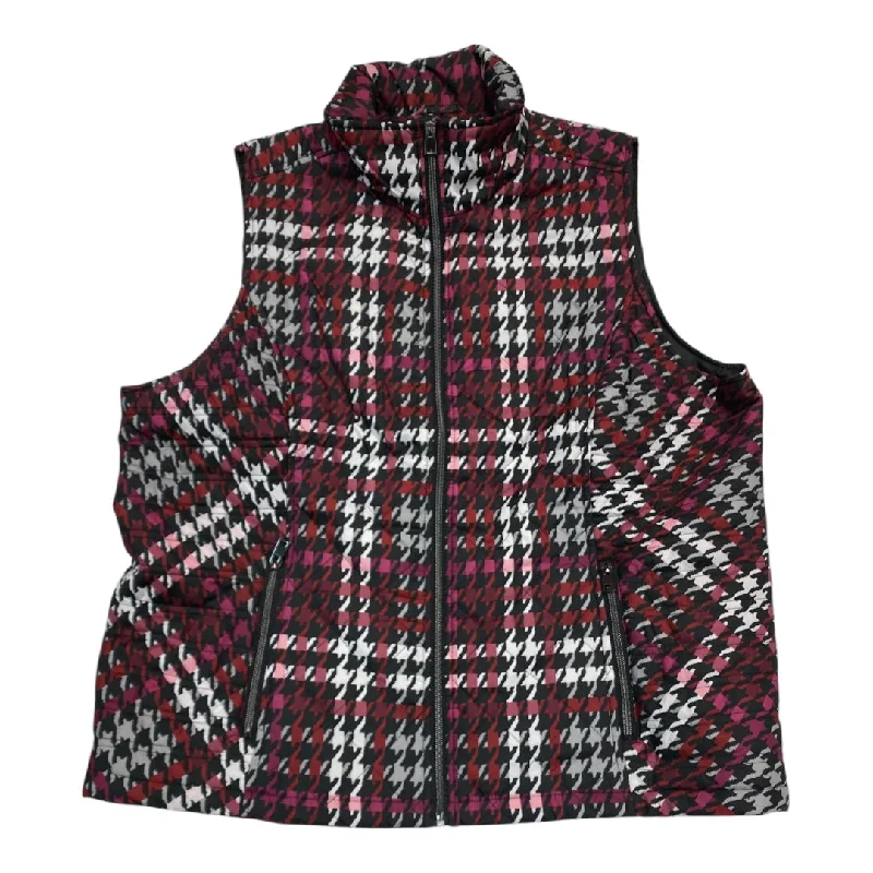 Men's Coats with Hand WarmersVest Puffer & Quilted By Cj Banks In Multi, Size:2X
