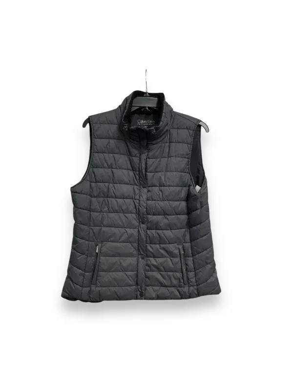 Men's Coats for Winter CampingVest Puffer & Quilted By Calvin Klein In Grey, Size: L