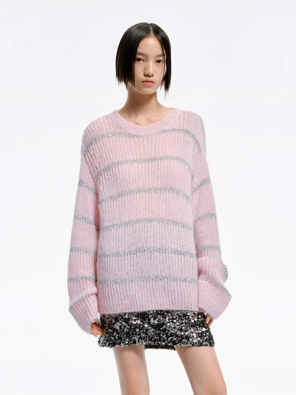 Men's Sweaters with ButtonsWool Blend Loose Sweater