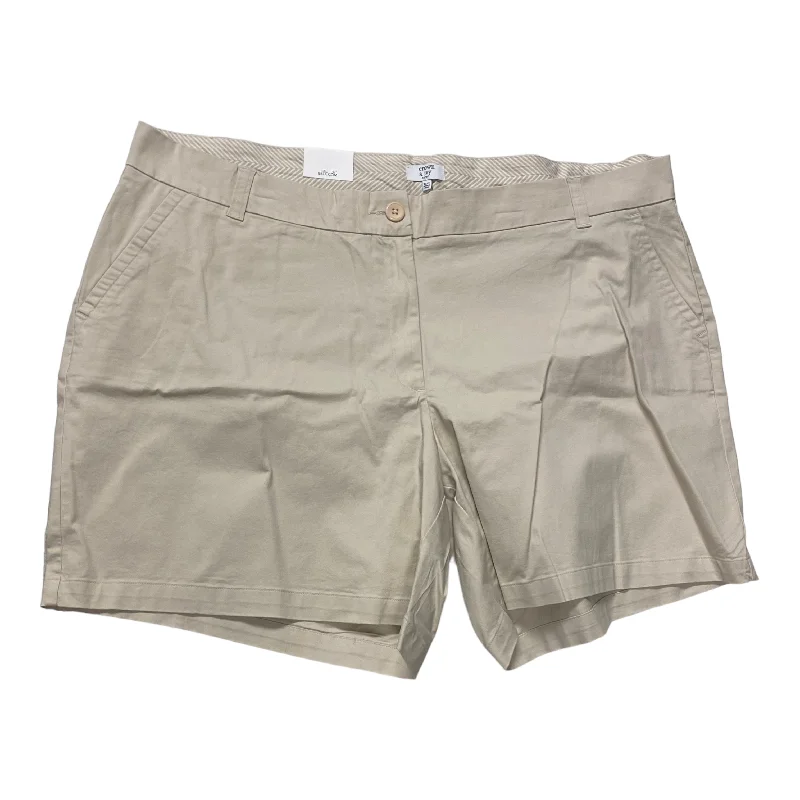 Casual Men's Patterned Bermuda ShortsTan Shorts Crown And Ivy, Size 24w
