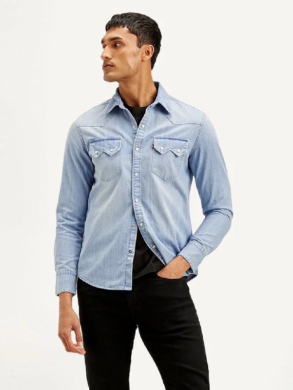 Men's Cufflink-Ready Shirts for Formal EventsMen's Solid Slim Fit Shirt