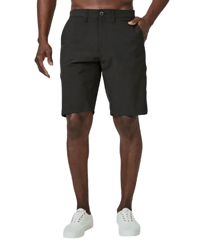 Adjustable Waistband Men's Casual ShortsMomentum Hybrid Short In Black
