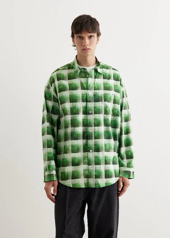 Men's Shirts with TiesSetar Long Sleeve Printed Flannel Check Shirt