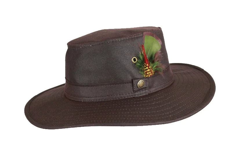 Retro Fedora CapsHW91 - Aussie Feather Wax Hat