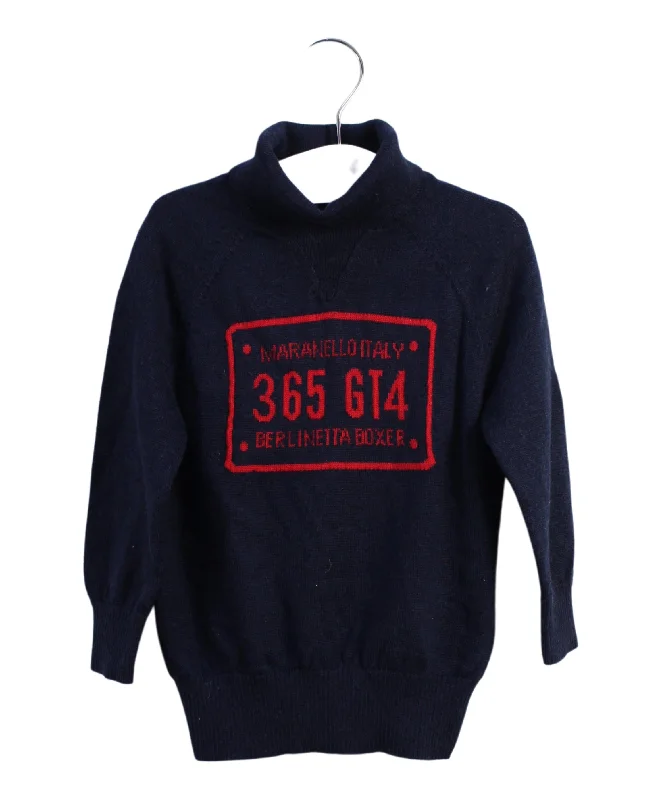 Fashionable Men's Crew-Neck SweatersFerrari Knit Sweater 12-18M