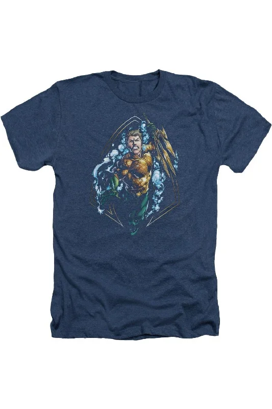 Men's Shirts with Convertible CollarsJustice League of America Thrashing Adult Heather Tee / T-Shirt