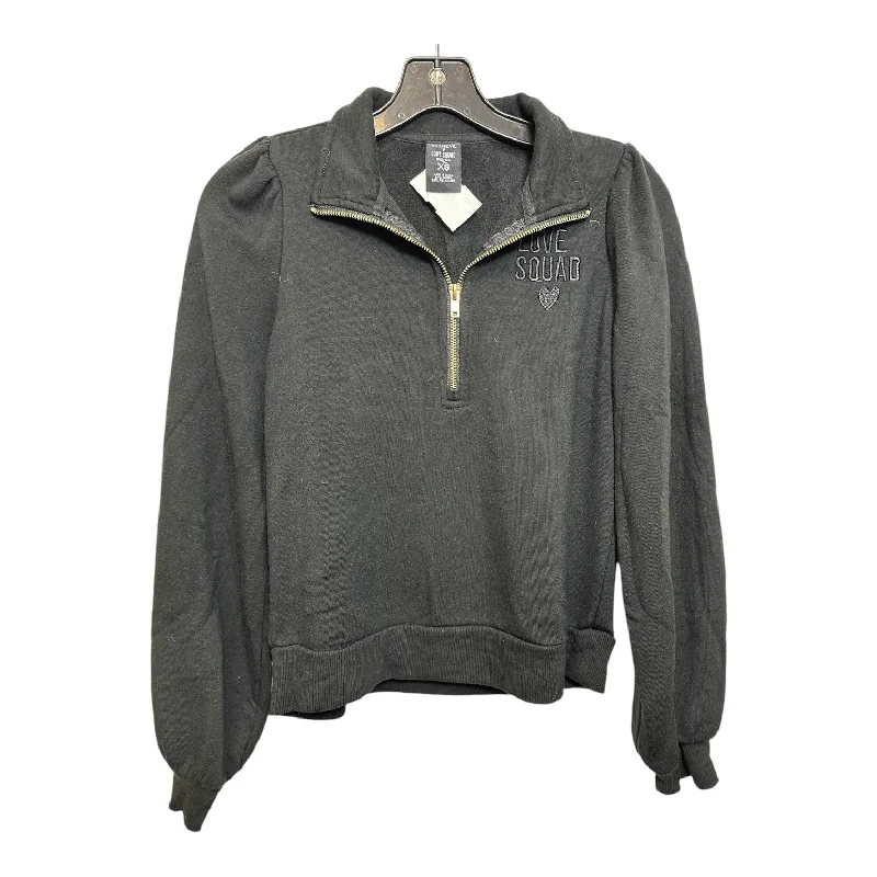 Men's Hoodies with EmbroiderySweatshirt Collar By Clothes Mentor In Black, Size: Xs