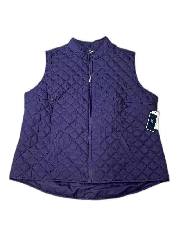 Lightweight Men's WindbreakersVest Puffer & Quilted By Karen Scott In Purple, Size: Xxl Lightweight Men's WindbreakersVest Puffer & Quilted By Karen Scott In Purple, Size: Xxl