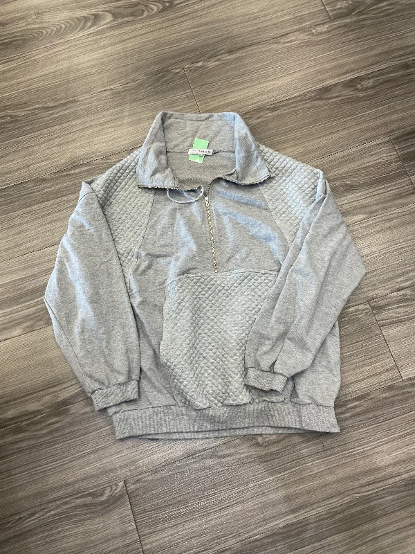 Men's Hoodies for BikingSweatshirt Collar By Clothes Mentor In Grey, Size: Xl