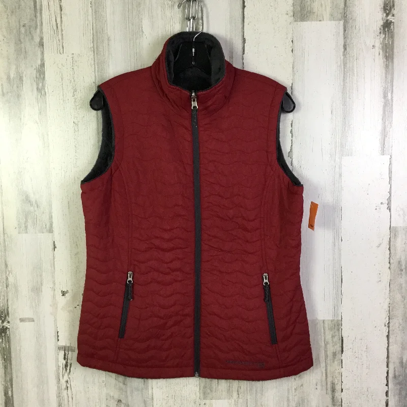 Men's Coats with Inner PocketsVest Puffer & Quilted By Free Country In Red, Size: S